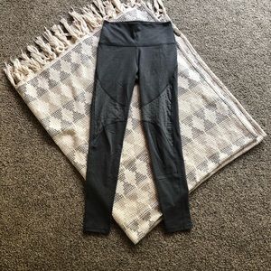 Aerie polka dot mesh insert leggings